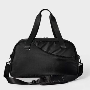 New Sporty 20" Duffel Bag All In Motion Water Resistant Gym Sack Luggage Black